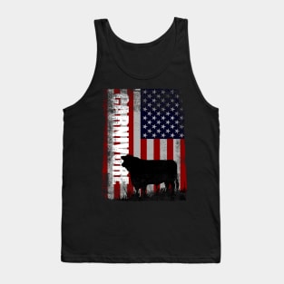 Carnivore American Flag July 4th Tank Top